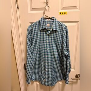 Mens Peter Millar Long Sleeve Button Down Dress Shirt